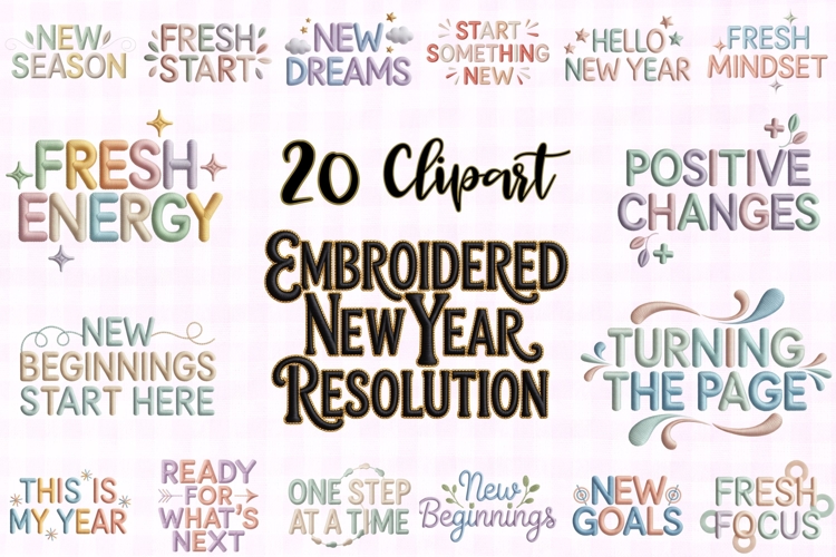 Embroidered New Year Resolution Collection
