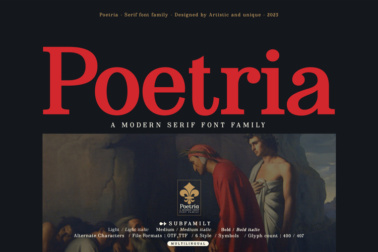 Poetria - Serif Font Family