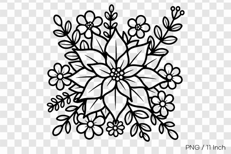 Flower Drawing Png Image 14