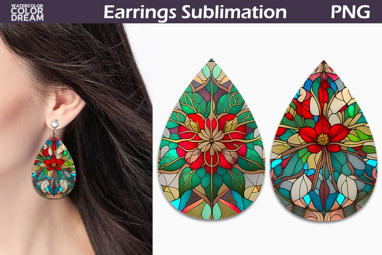 Sublimation Earrings Design Image 9