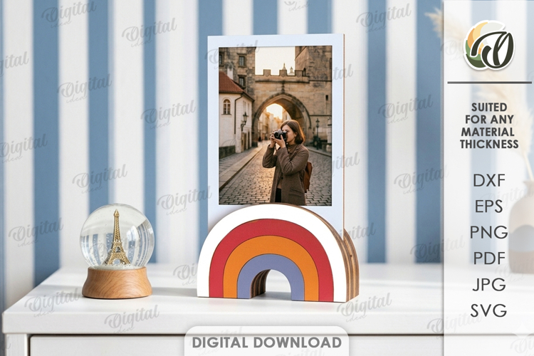 Polaroid Holder Laser Cut. Photo Display Stand SVG