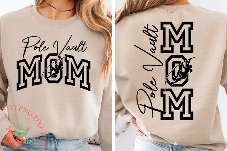 Pole Vault Mom Shirt SVG, Track Mom SVG, Sports Mom SVG