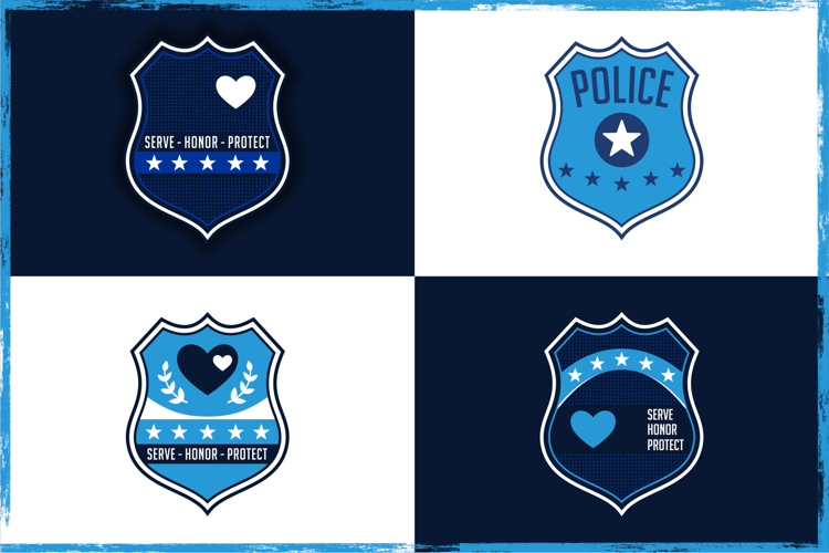Police Badge Serve Honor Protect