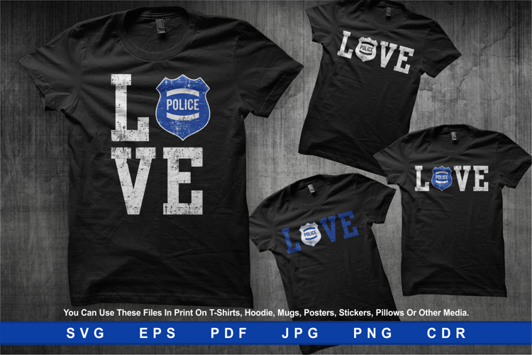 Police LOVE with Badge