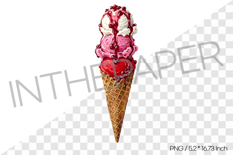 Pomegranate Ice Cream PNG Clipart Fruit Watrcolor Illust