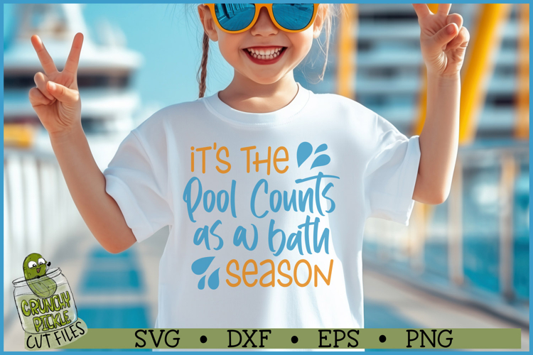 Pool Counts as a Bath SVG File