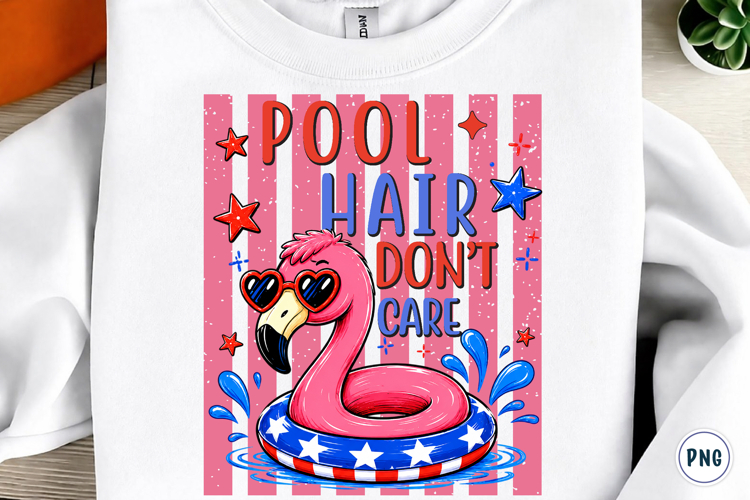 Pool Hair Dont Care Sublimation PNG example image 1
