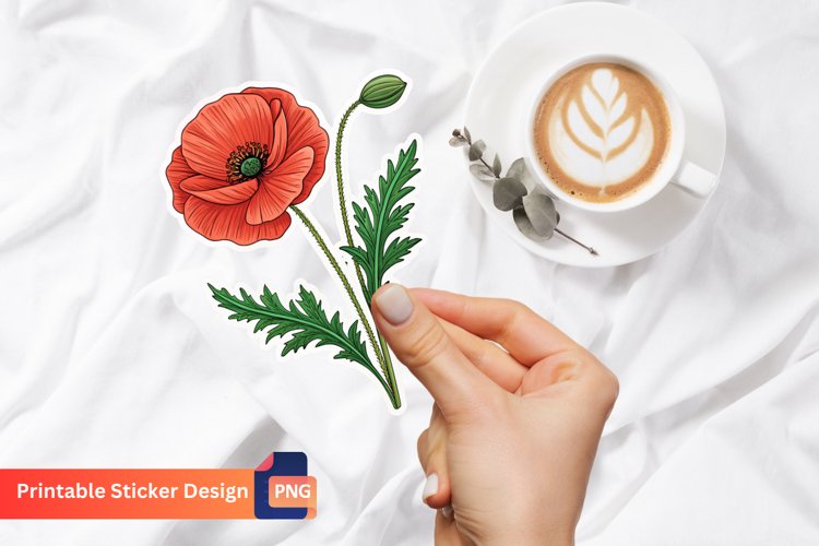 Red Flower Clipart Image 12