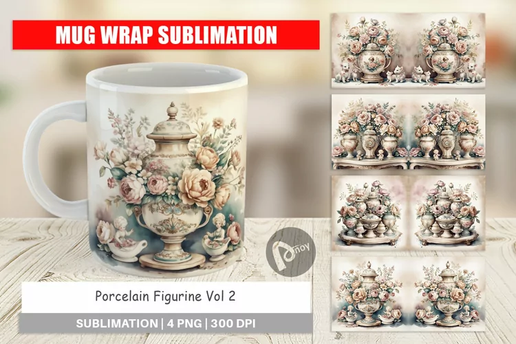 Mug Wrap Porcelain Figurine