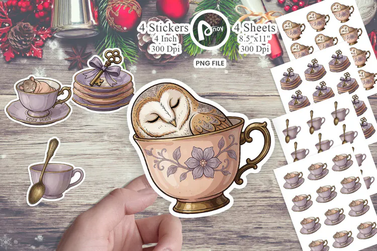 Teatime Botanicals Sticker