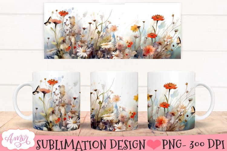 Watercolor Flowers Image 9