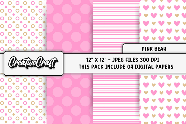 Pink Hearts Clipart Image 6