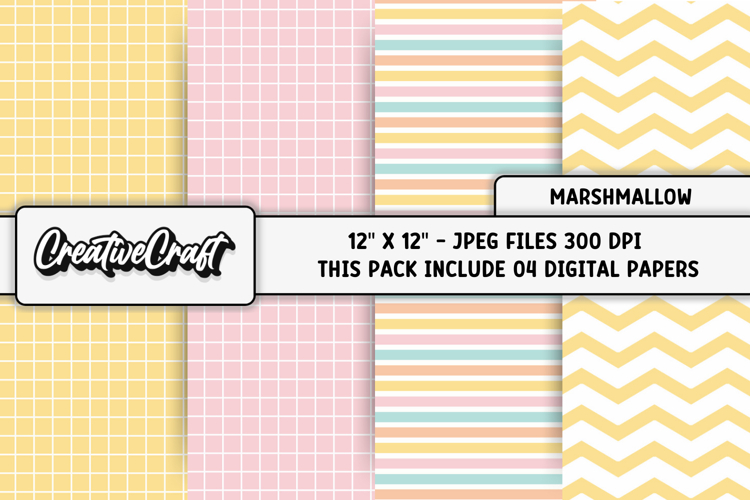 Marshmallow Digital Papers, scrapbooking backgrounds designs
