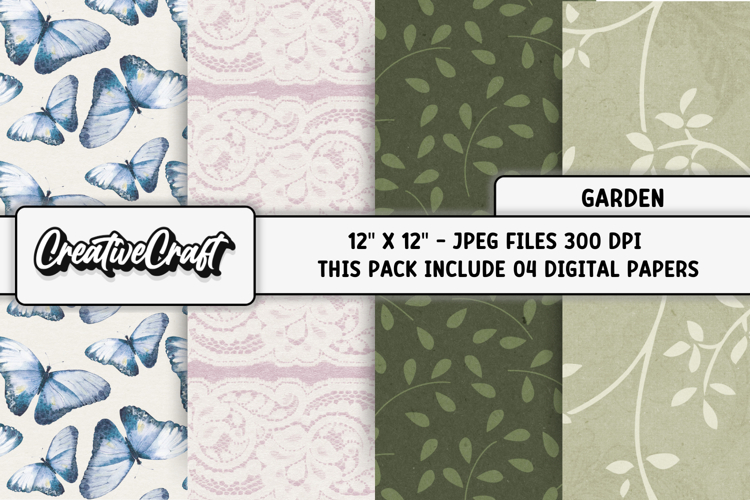 Butterfly Scrapbook Paper Image 11
