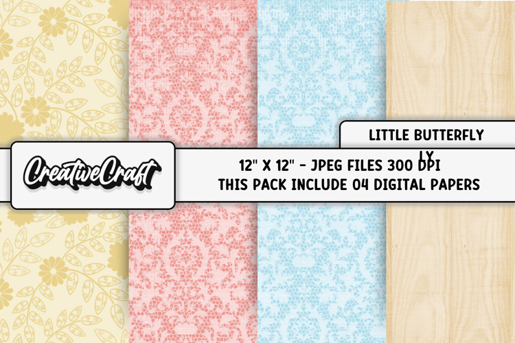 Butterfly Scrapbook Paper Image 2