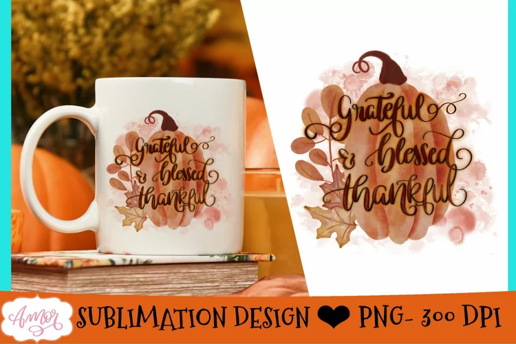 Thanksgiving Sublimation design for T-shirts