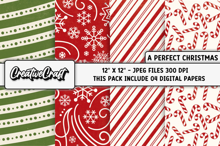 Christmas Digital Paper, christmas digital scrapbooking