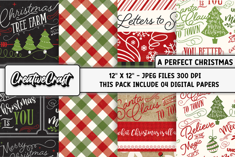 Christmas Digital Paper, christmas digital scrapbooking