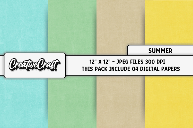 Summer Digital Papers, vintage scrapbook backgrounds designs