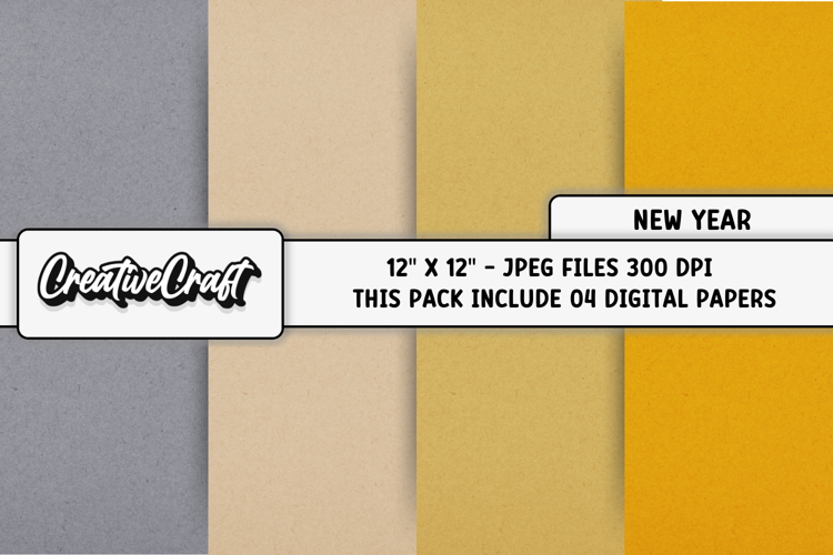 Happy New Year Digital Papers, scrapbook backgrounds designs