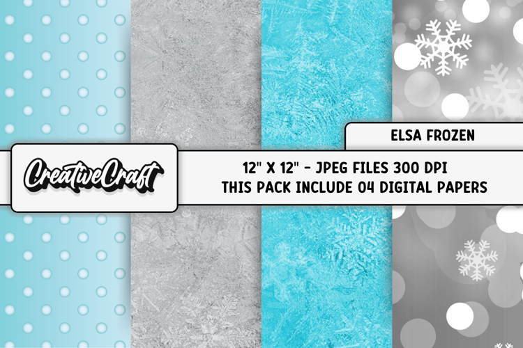Frozen Inspired Digital Papers, scrapbooking papers designs