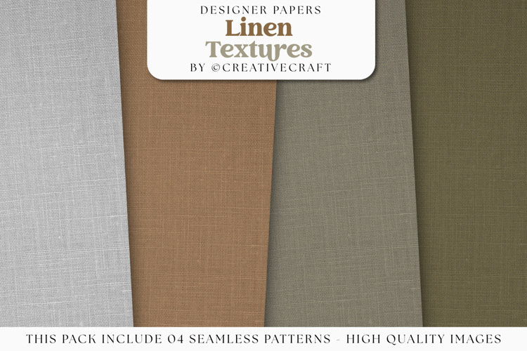 Linen Textures Seamless Patterns, linen digital papers