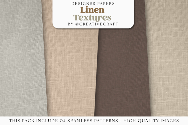Linen Textures Seamless Patterns, linen digital papers