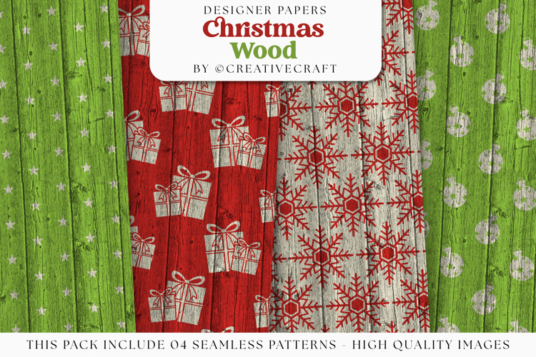 Merry Christmas Seamless Patterns, christmas digital papers