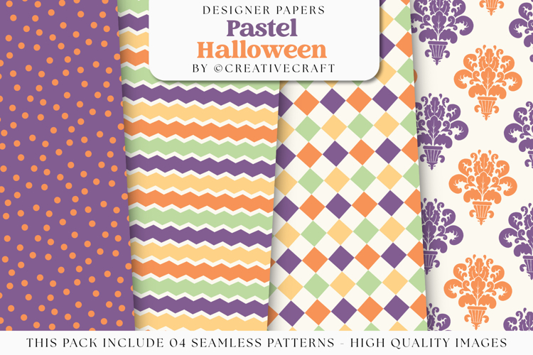 Halloween Seamless Patterns, happy halloween digital papers
