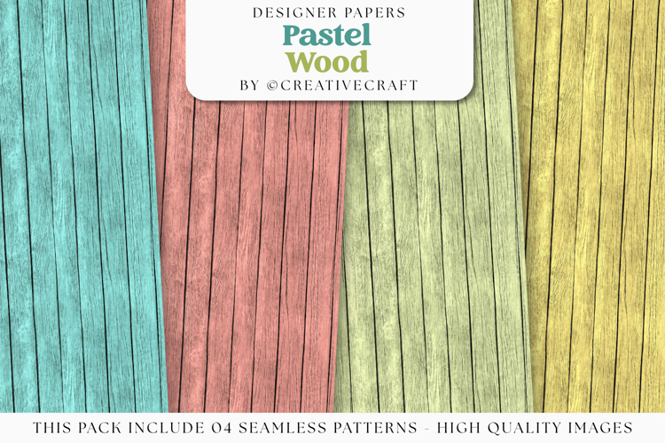 Colorful Wood Seamless Pattern, primary colors digital paper