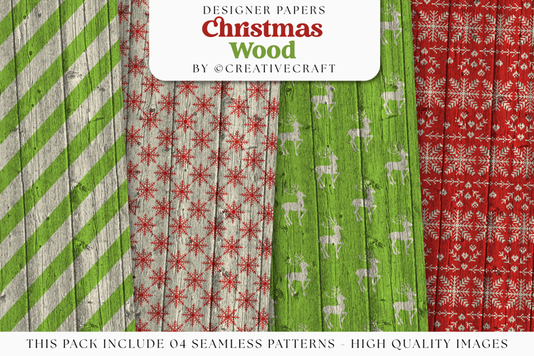 Merry Christmas Seamless Patterns, christmas digital papers