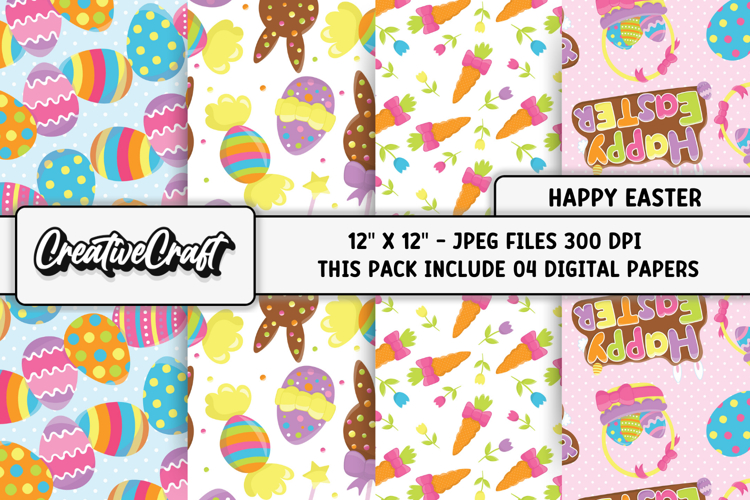 Easter Day Digital Paper, easter day background illustration