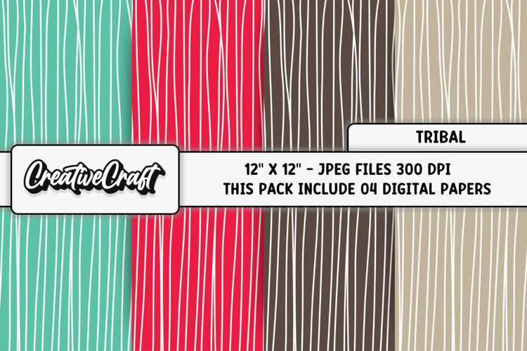 Boho Scrapbook Paper Image 6