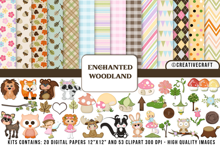 Autumn Fall Digital Paper and Clipart png, autumn clipart