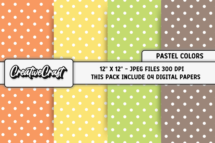 Pastel Colors Digital Paper, pastel colors background design