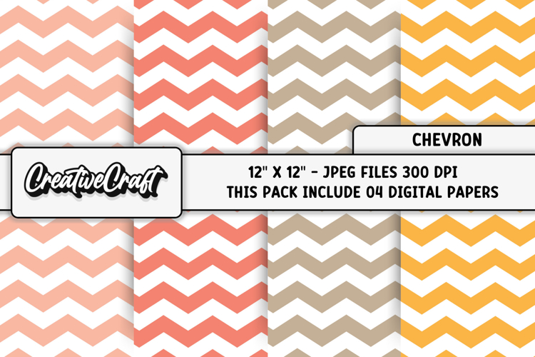 Chevron Digital Papers, chevron backgrounds illustrations