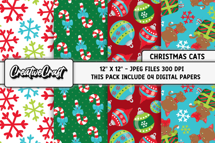 Christmas Digital Papers, christmas backgrounds designs