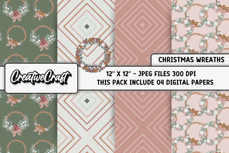 Christmas Wreaths Clipart Image 8