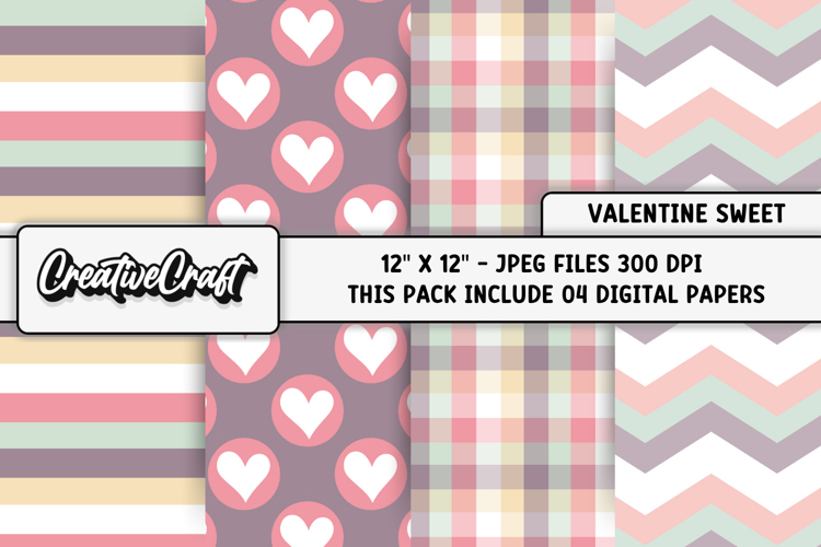 Valentine Scrapbook Paper