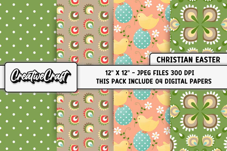 Easter Day Digital Paper, easter day background illustration