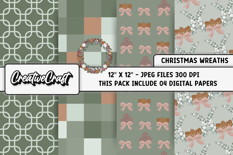 Christmas Wreaths Clipart Image 7