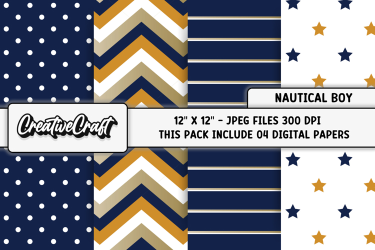 Nautical Boy Digital Papers, nautical backgrounds designs
