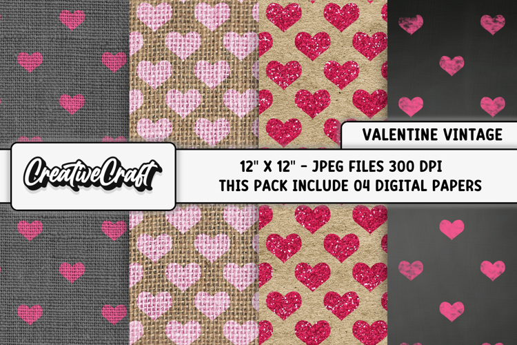 Valentine Scrapbook Paper Image 19