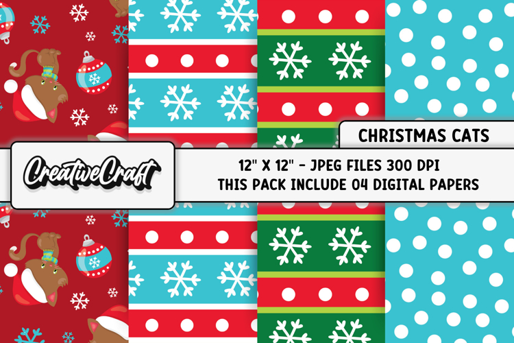 Christmas Digital Papers, christmas backgrounds designs