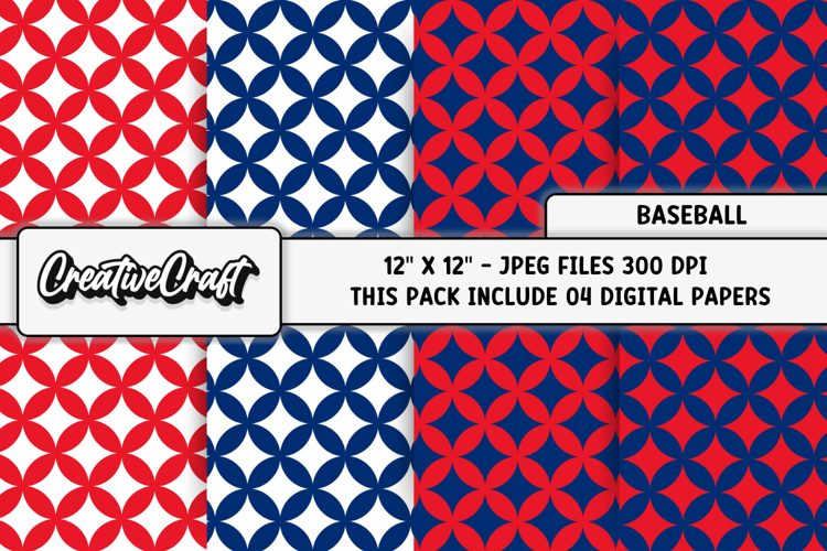 Baseball Scrapbook Paper