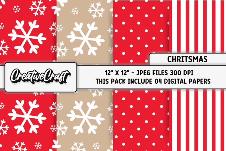 Christmas Digital Papers, christmas backgrounds designs