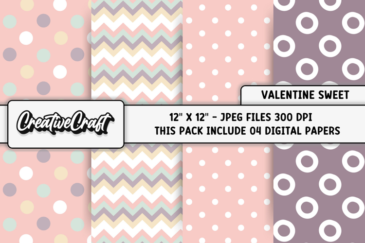 Valentine Scrapbook Paper Image 24