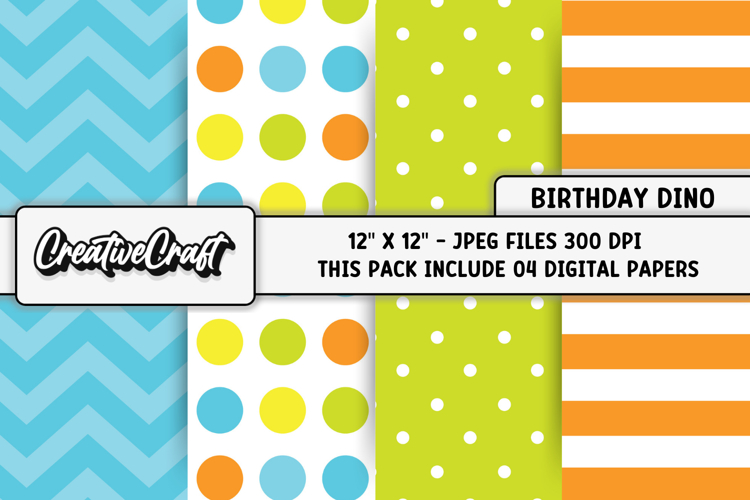 Happy Birthday Digital Papers, scrapbook backgrounds designs