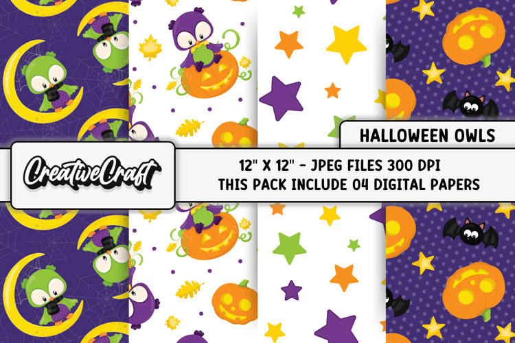 Halloween Digital Papers, scrapbooking, backgrounds designs