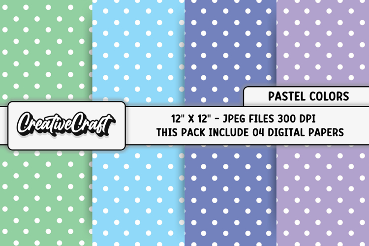Pastel Colors Digital Paper, pastel colors background design